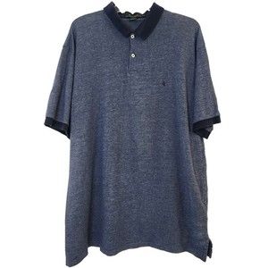 LAUREN RALPH LAUREN Mens Polo Shirt Size XXL Blue LRL Embroidered Logo